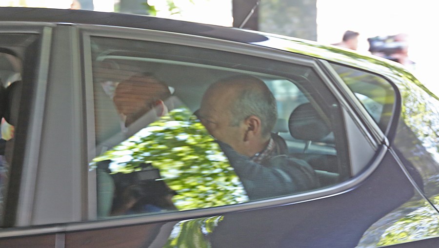 Paulo Silva à entrada do Tribunal de Instrução Criminal, em maio de 2018