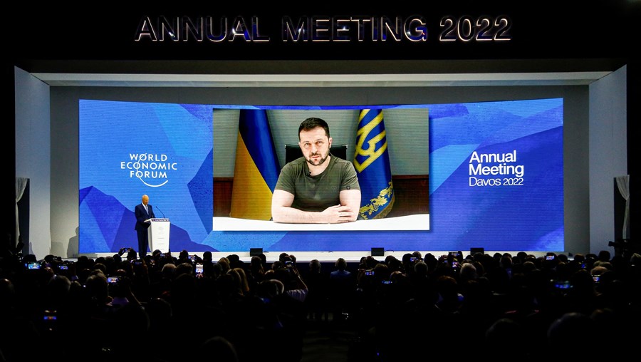 Zelensky em Davos