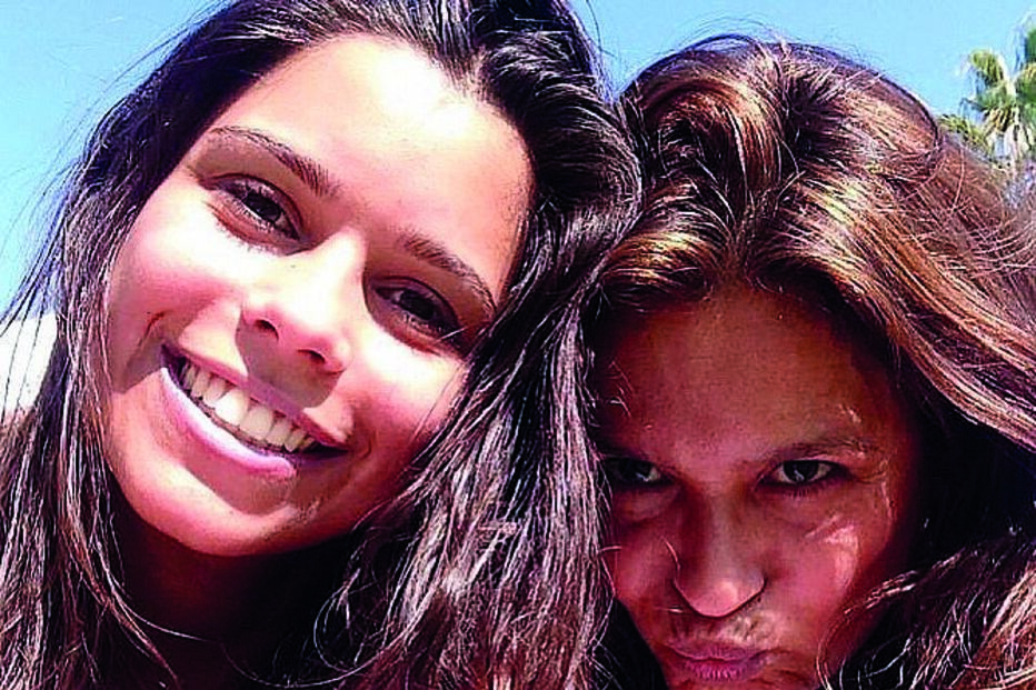 Carla Baía com a filha, Diana Pinto 