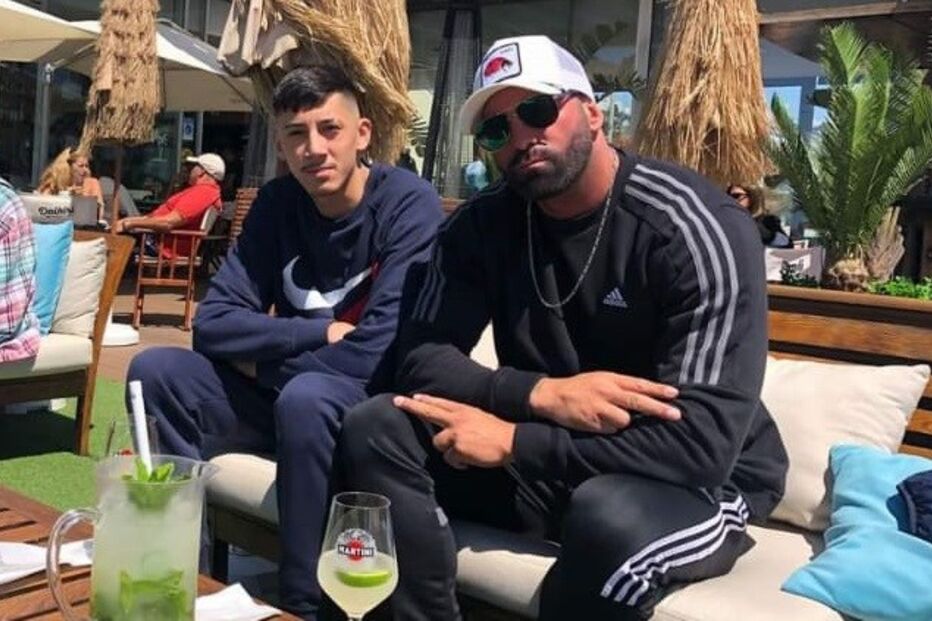 Renato com o pai, Marco