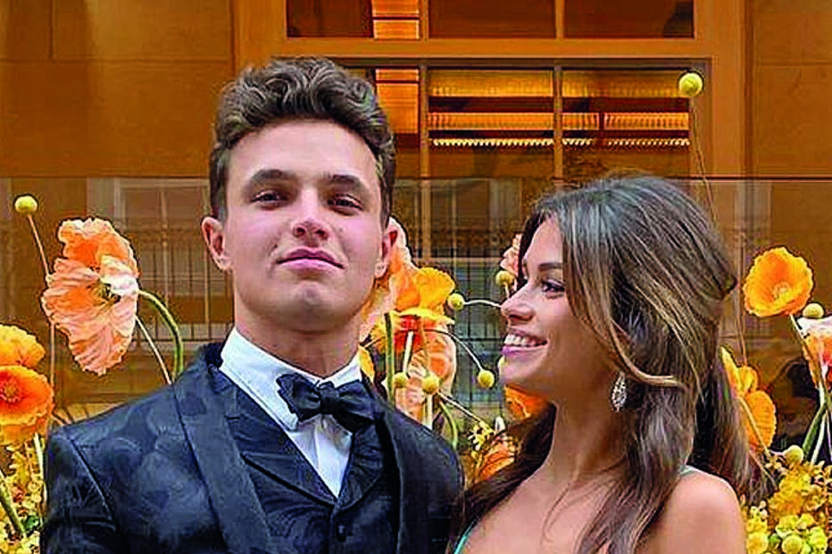 Luisinha e Lando Norris