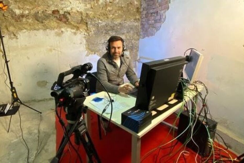 Comentador ucraniano fez transmissão para a Eurovisão num abrigo nuclear