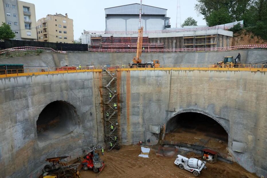 Metro do Porto, túnel, obras, Vila Nova de Gaia
