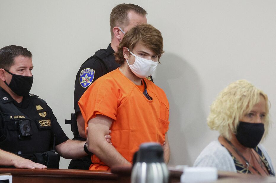 Payton Gendron em tribunal