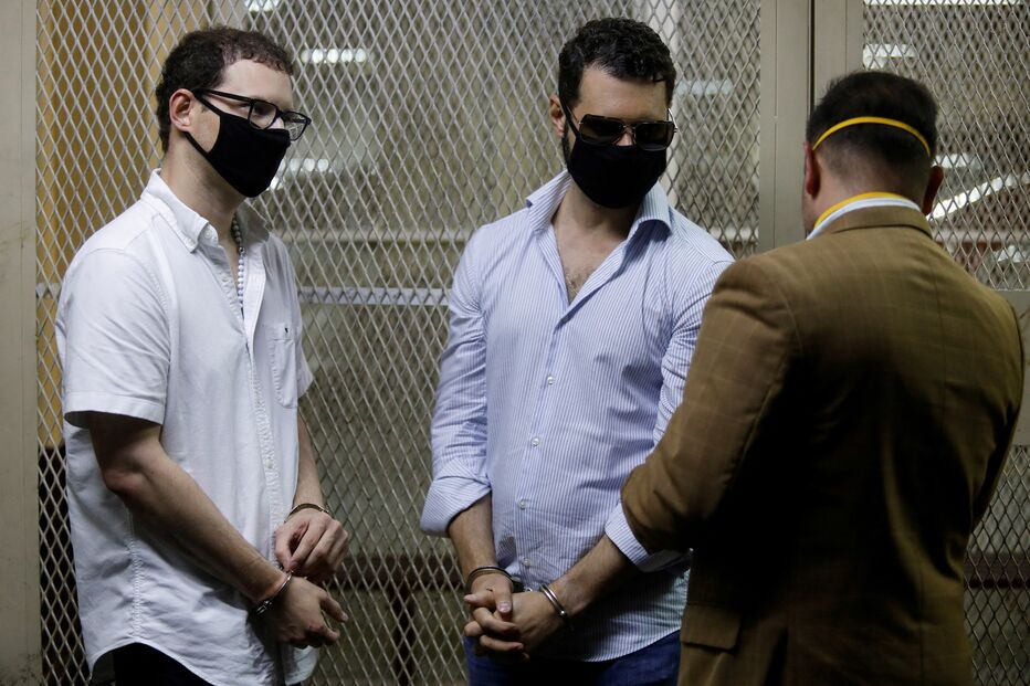 Luis Enrique e Ricardo Alberto, filhos do ex-presidente do Panamá 