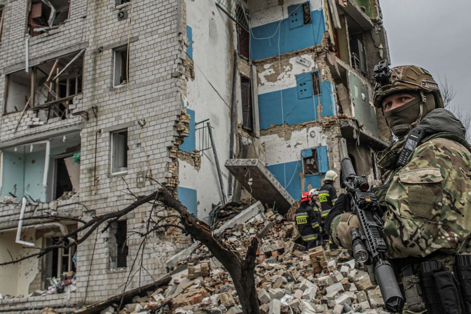 destruição, guerra, ucrânia, invasão russa