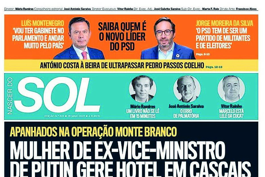 Edição impressa (à esquerda), com o erro