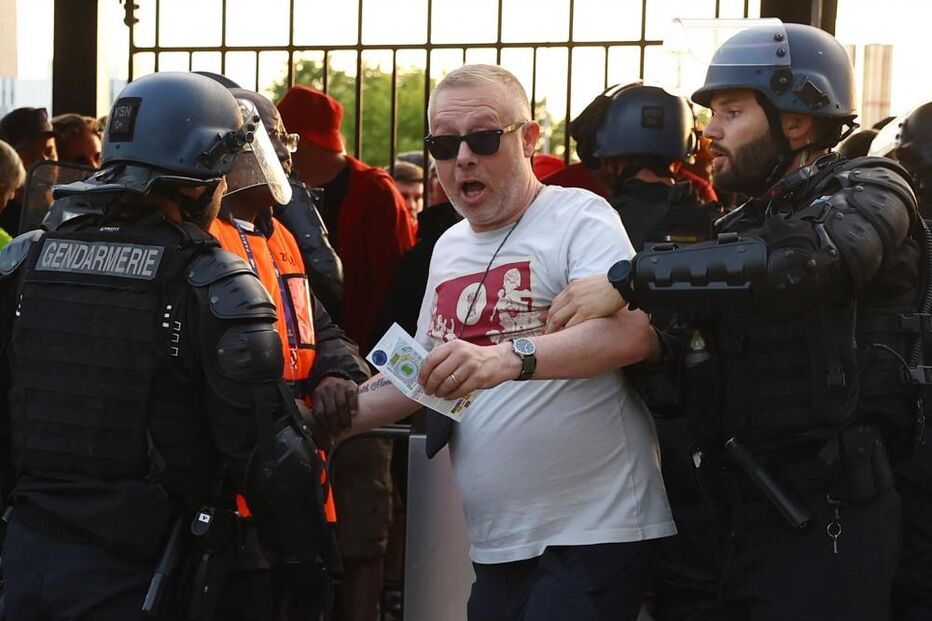 caos, confusão, final liga dos campeões