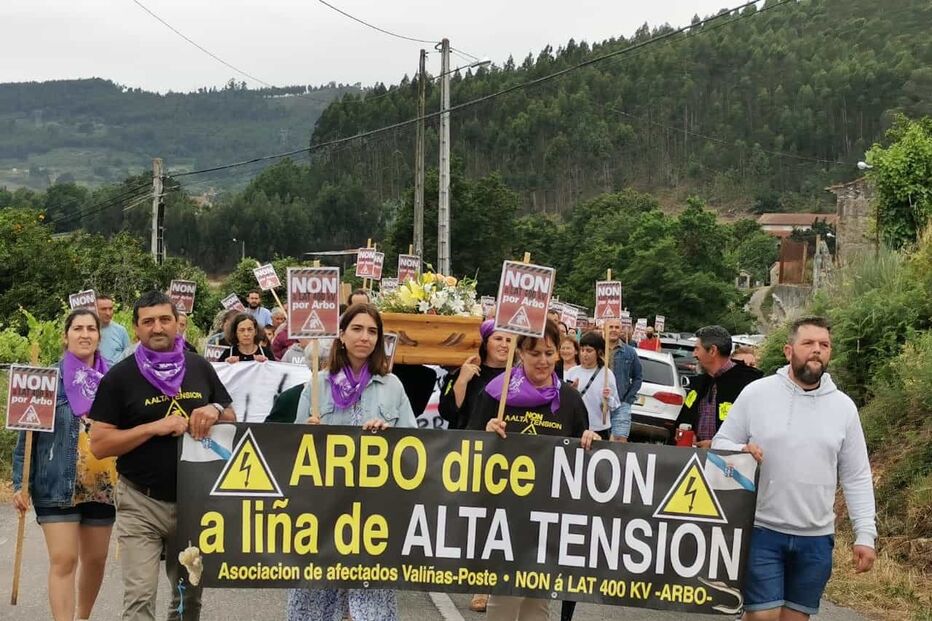 Manifestação linhas de Alta Tensão