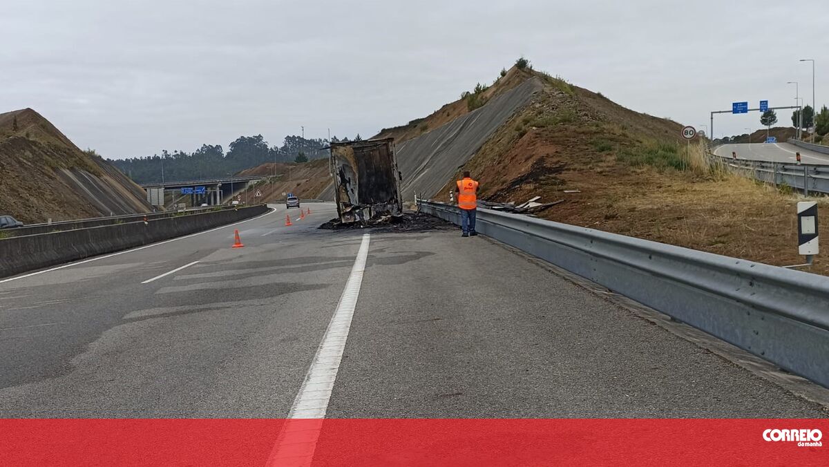 Incêndio Em Camião Leva Ao Corte Da Circulação Na A41 Em Gondomar Portugal Correio Da Manhã