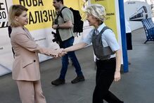 Ursula Von der Leyen na Ucrânia 