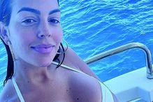 Georgina Rodríguez a bordo do iate de luxo