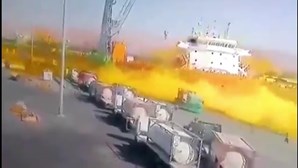 Explosão de depósito com gás em navio faz 10 mortos e 200 feridos em porto na Jordânia