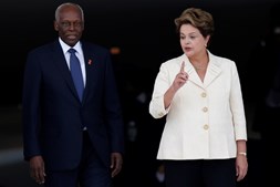 José Eduardo dos Santos e Dilma Rousseff 