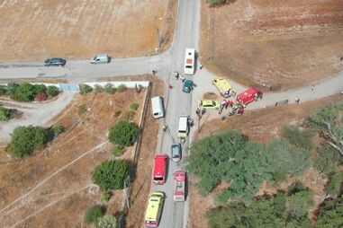 Sete crianças e funcionária de escola feridas em choque em cadeia