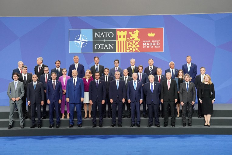 Chefes de Estado e de Governo da NATO, reunidos em Madrid