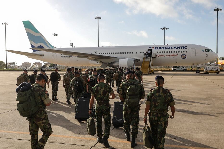 militares portugueses, partida, lituânia