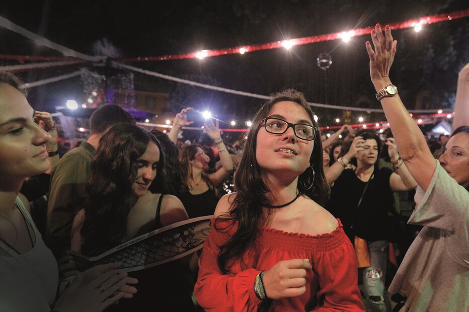 Arraial na Praça da Alegria, em Lisboa, em 2018 