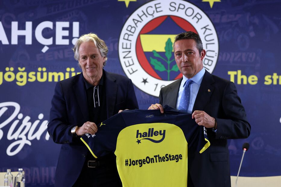 Jorge Jesus e o presidente do Fenerbahçe