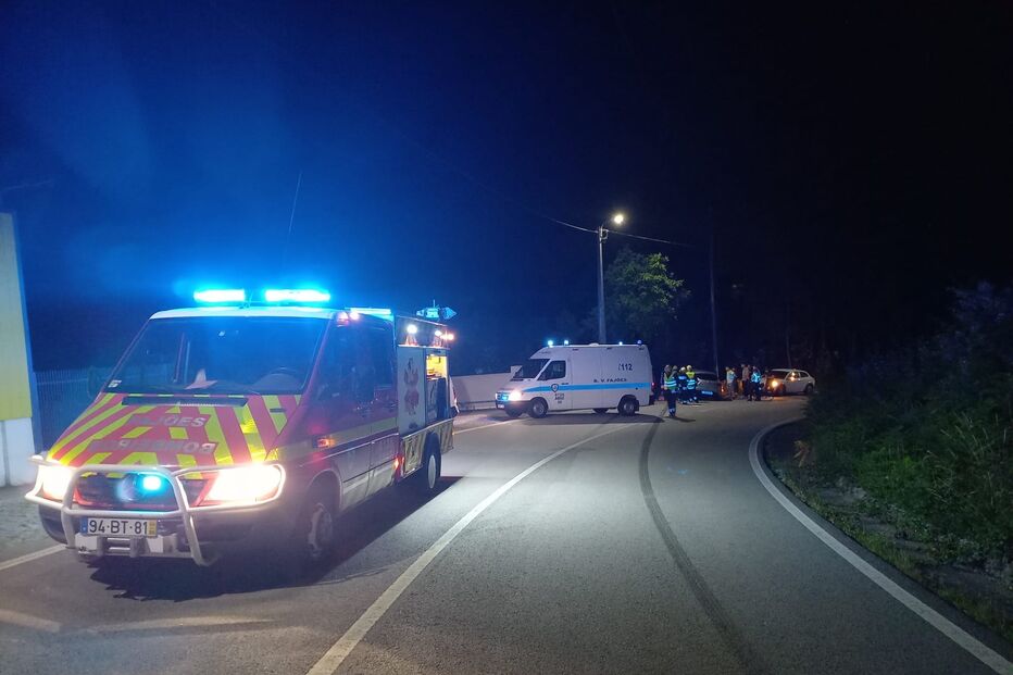 Bombeiros, colisão, EN327, Arouca