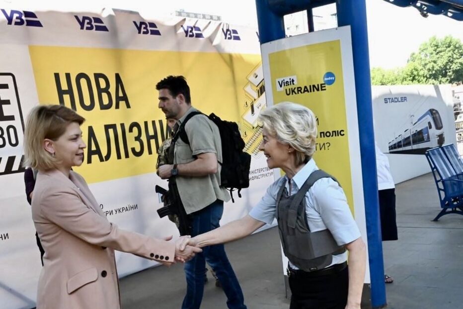 Ursula Von der Leyen na Ucrânia 