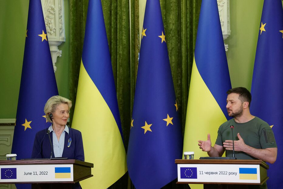  Ursula Von der Leyen na Ucrânia com Zelensky