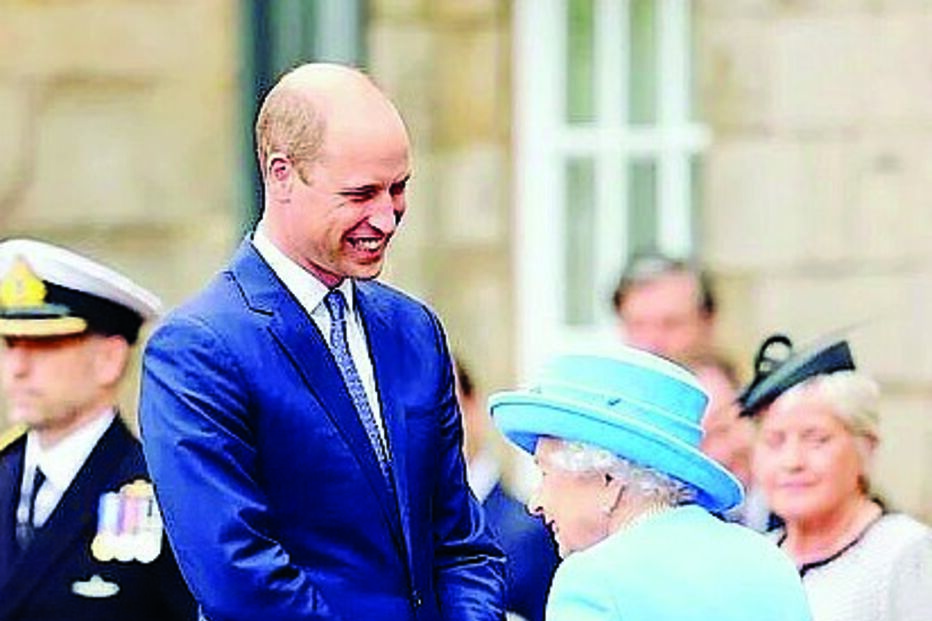 Numa cerimónia com a avó