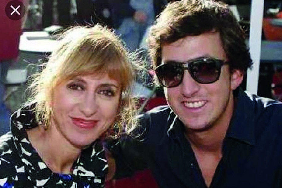 Judite Sousa com o filho, André Sousa Bessa, que morreu em 2014 