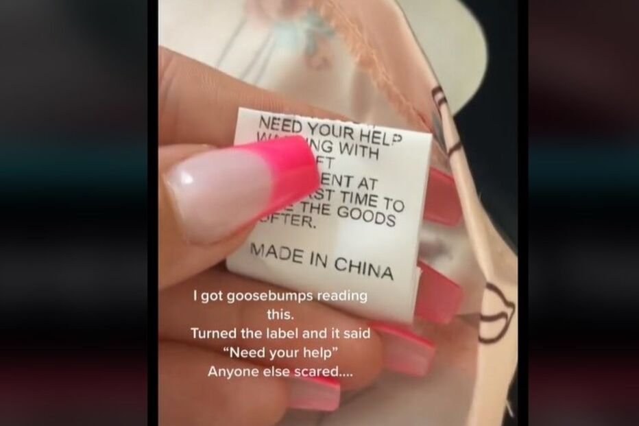 Mensagem com pedido de ajuda