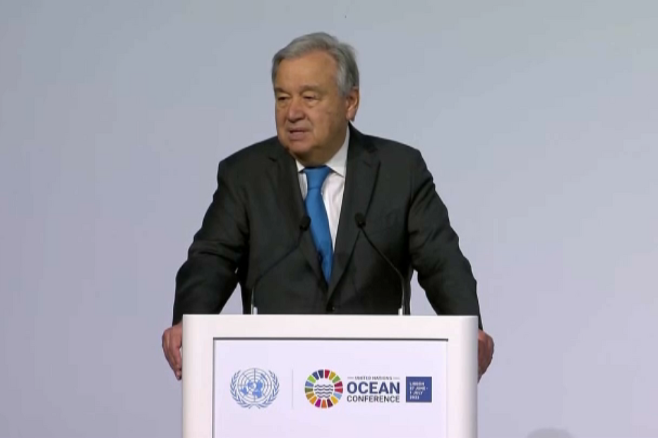“Temos de mudar a maré”: António Guterres na abertura da Conferência dos Oceanos