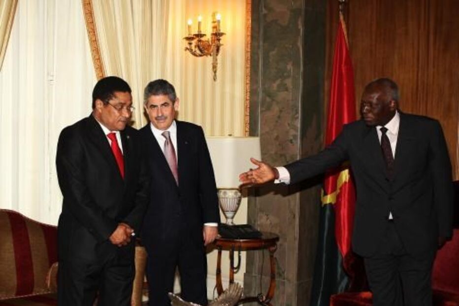 José Eduardo dos Santos, Luís Filipe Vieira e Eusébio