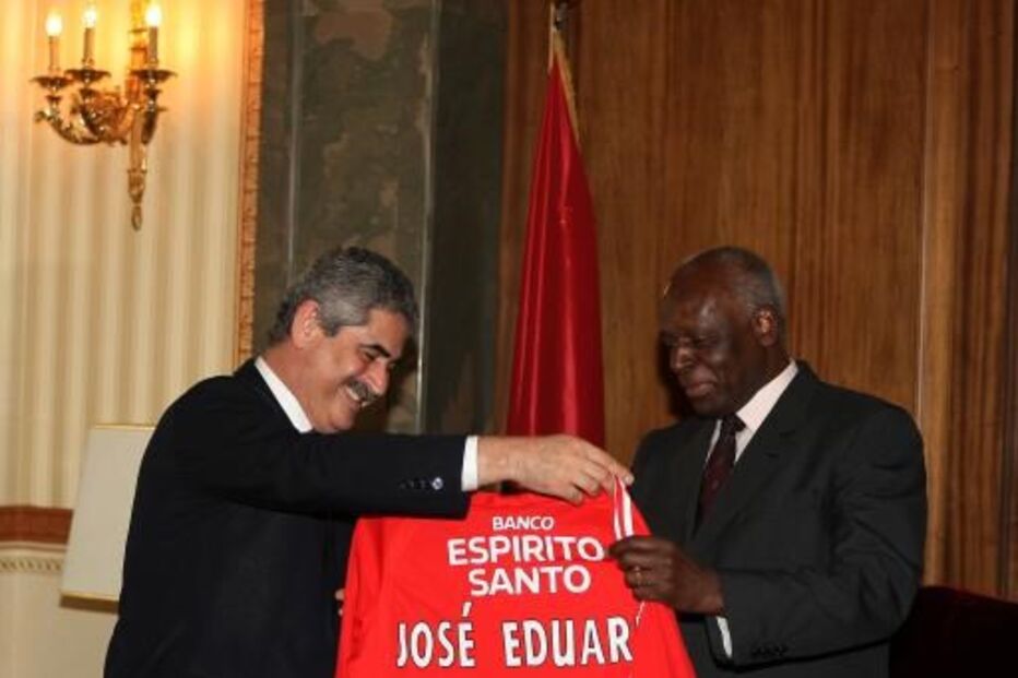 José Eduardo dos Santos e Luís Filipe Vieira 