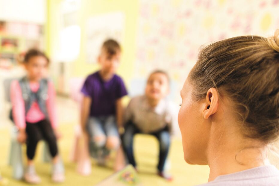 Crianças num parque em Braga 