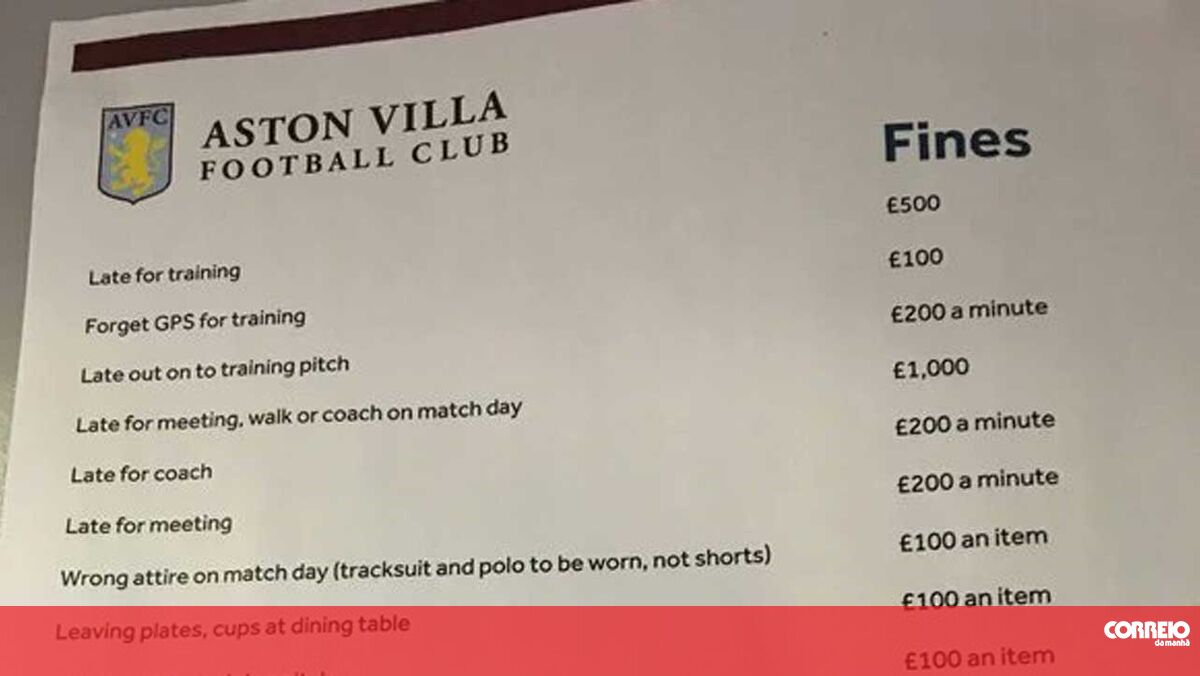 Aston Villa will penalize players who forget to bring cake… on their birthday