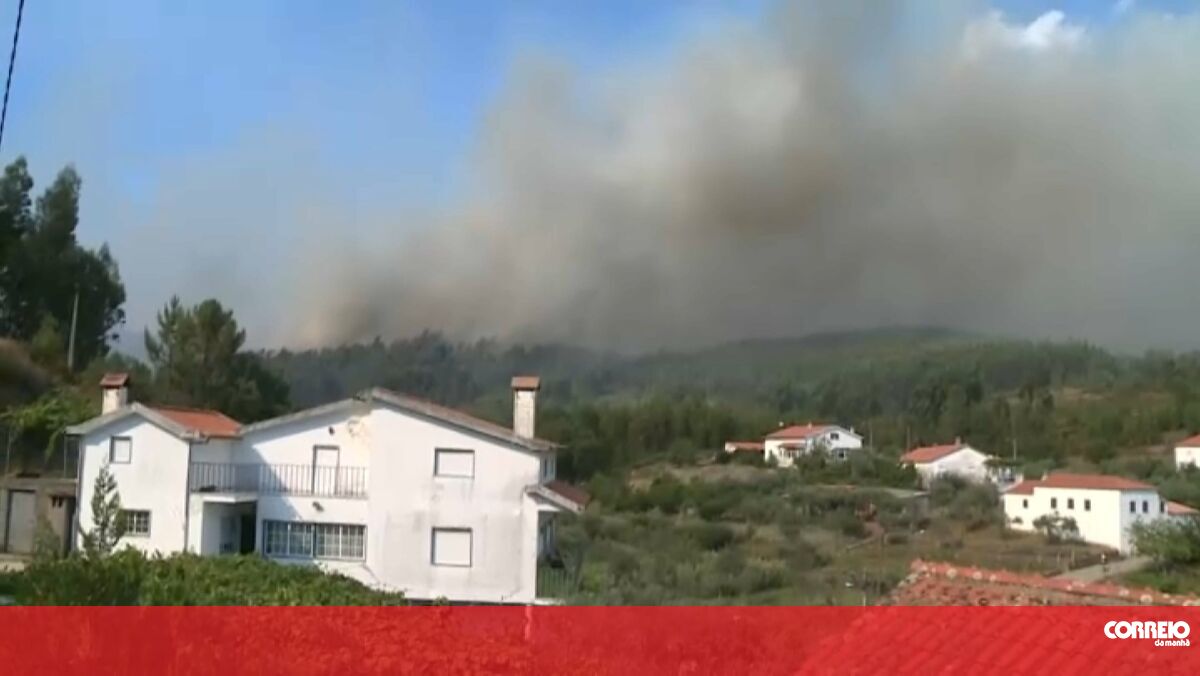 Seven aircraft and more than 200 firefighters put out a fire in Gois.
