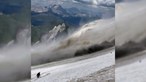 Novas imagens mostram momento da derrocada de glaciar nos Alpes italianos