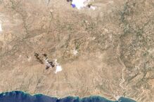 Os incêndios em Melambes, na Ilha de Creta, Grécia. Imagem registada a 14 de julho