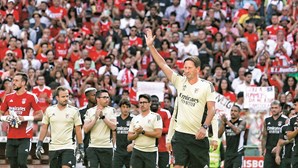 Milhares de adeptos em euforia no treino do Benfica