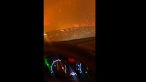 "Achei que ia morrer": Condutor mostra chamas descontroladas na A29 em Albergaria-a-Velha