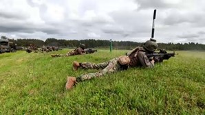 Fuzileiros em exercício na Lituânia para treinar "cenário de passagem da paz para a guerra"