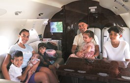 Cristiano Ronaldo e Georgina com os cinco filhos