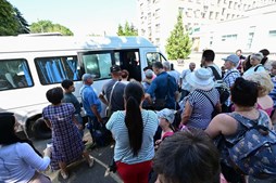 Muitos moradores de Sloviansk optaram por abandonar a cidade perante a aproximação das forças russas 