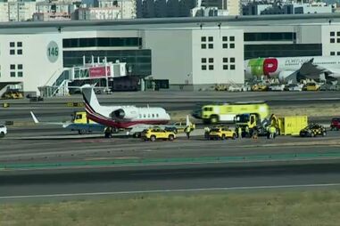 Jato do presidente da Guiné-Bissau tem acidente em Lisboa e fecha aeroporto durante duas horas
