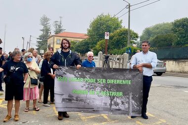 marcha, manifestação, passagem, Gaia