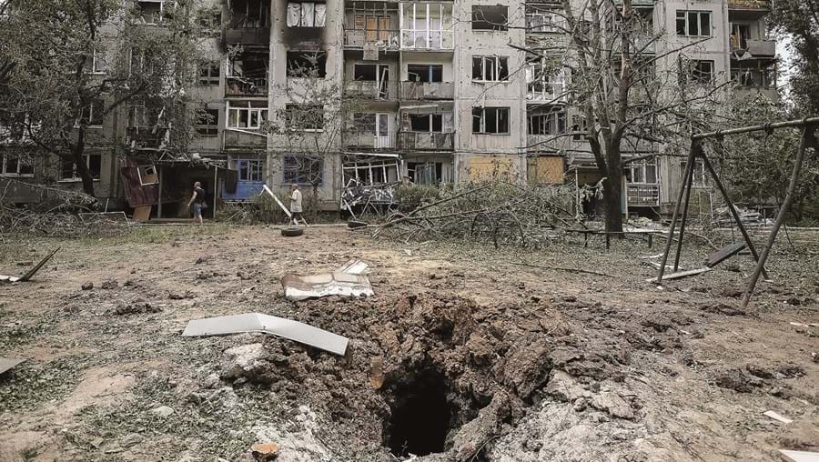 Cidade de Bakhmut , na região do Donbass (na foto), é um dos próximos alvos das forças russas