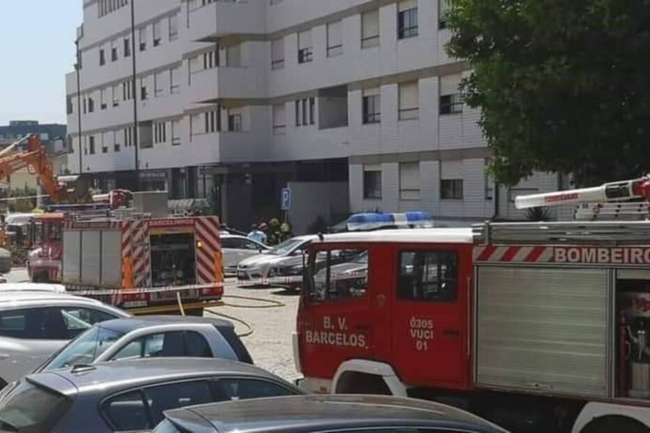 fuga de gás, rua de Santa Clara, Barcelos