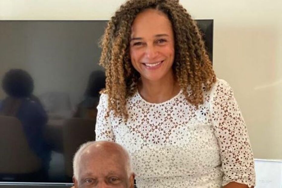 Isabel dos Santos com o pai