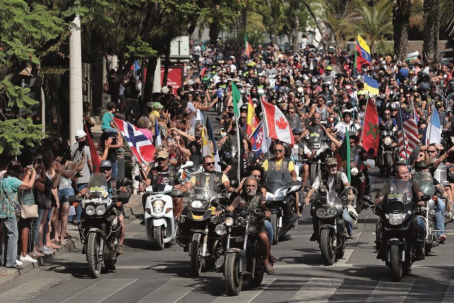 concentração, motards, faro