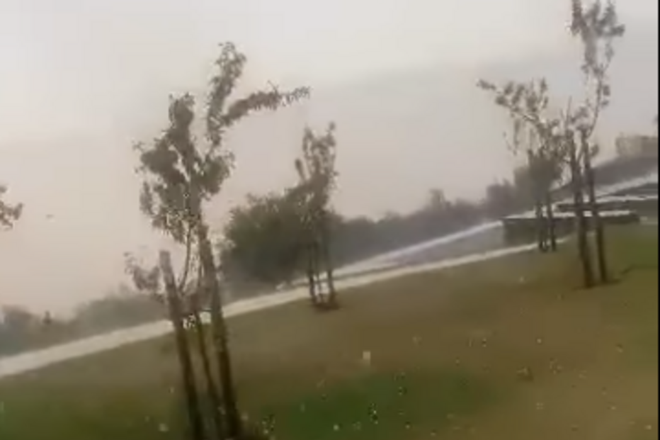 Trovoada e queda de granizo em Marmelal