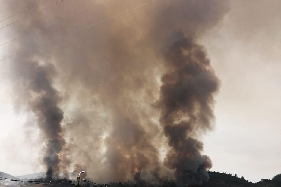 Incêndio em Vilar de Mouros que cortou a A28